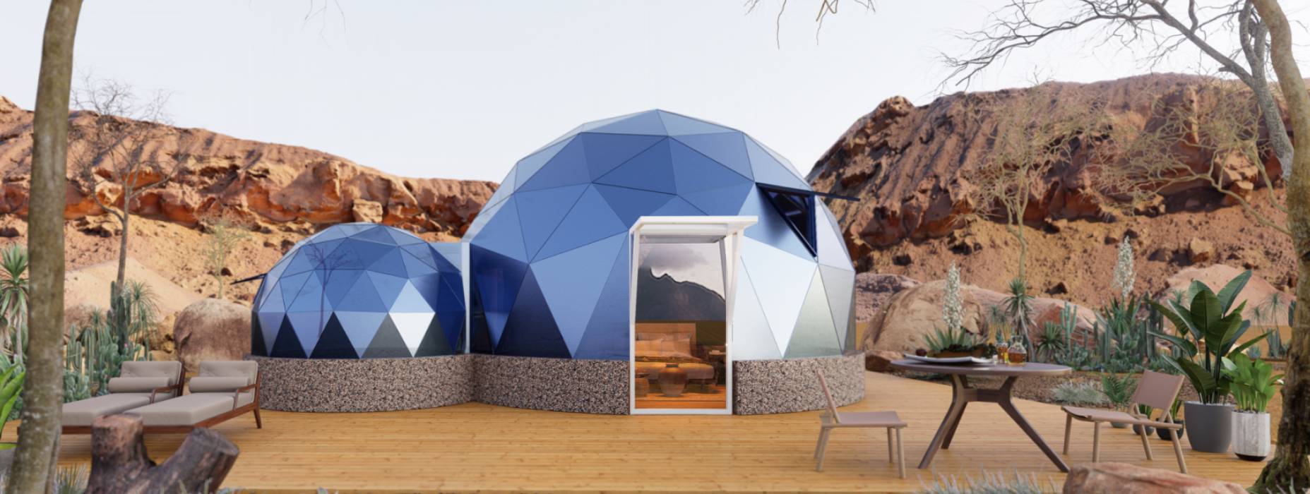 漾濞球形智能光伏玻璃星空房